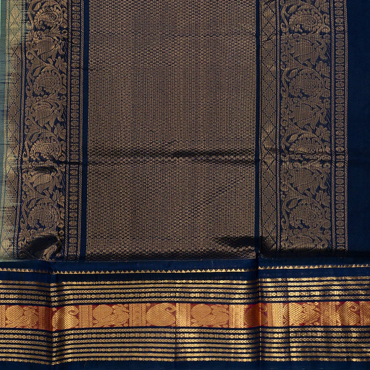 Hayagrivas Pista Green Pure Silk Cotton Saree SSCBF16D4-15