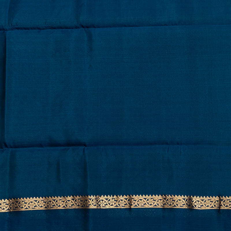 Hayagrivas Greenish Grey Handloom Soft Silk Saree KBF532G4-12