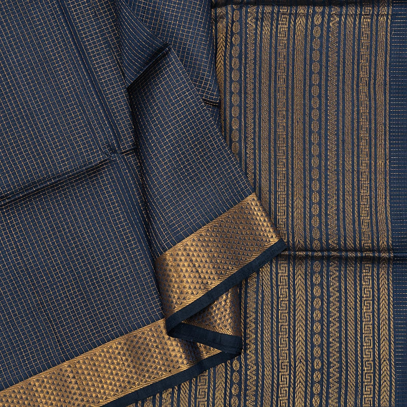 Hayagrivas Grey Kora Silk Cotton Saree SSCBF14D6-13