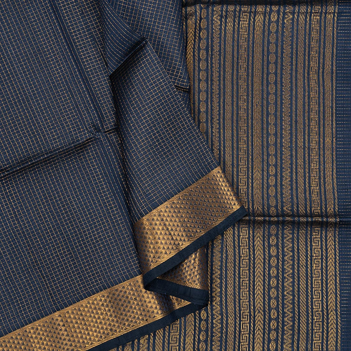 Hayagrivas Grey Kora Silk Cotton Saree SSCBF14D6-13