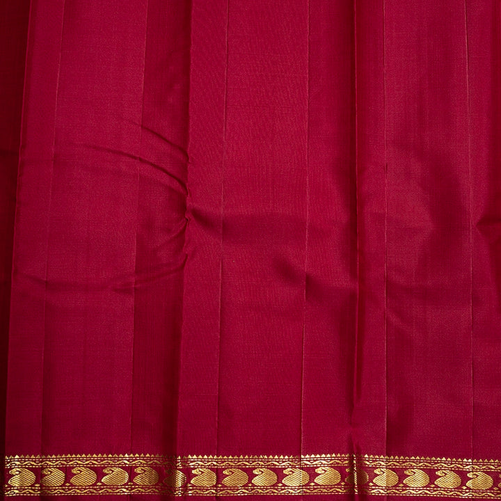 Hayagrivas Handloom Maroon Kanjivaram Silk Saree KBF223E1-1