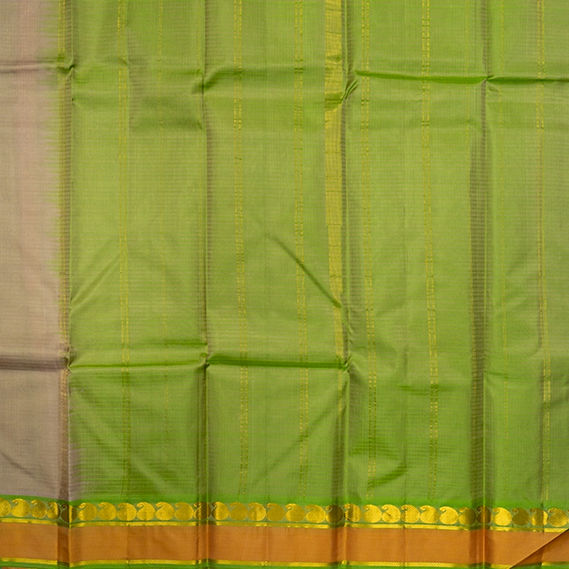 Hayagrivas Handloom Beige Kanjivaram Silk Saree KBF486F1-7