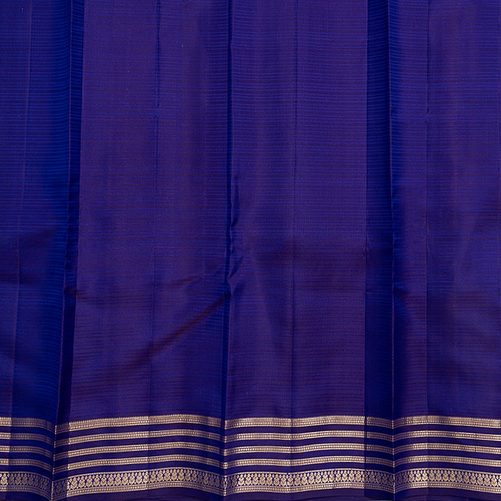 Hayagrivas Handloom Mayilkazhuthu Kanjivaram Silk Saree with Purple Border KBF500F3-6