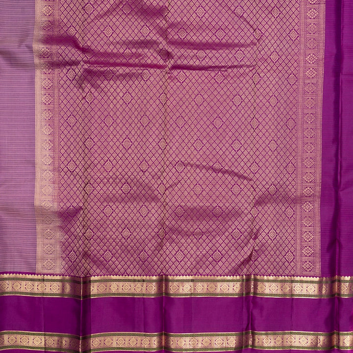 Hayagrivas Handloom Onion Pink Kanjivaram Silk Saree with Magenta Border KBF500F5-4