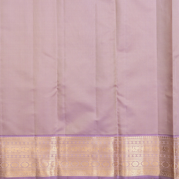 Hayagrivas Handloom Bottle Green Kanjivaram Silk Saree with Lilac Border KBF511F11-5