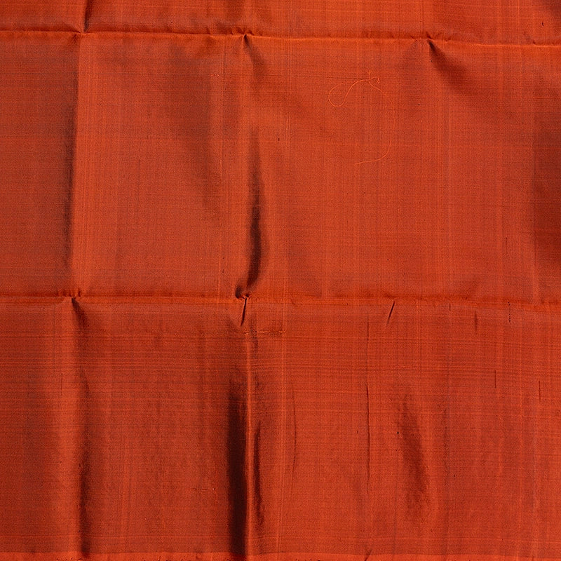 Hayagrivas Rust Orange Handloom Soft Silk Saree KBF553G6-2