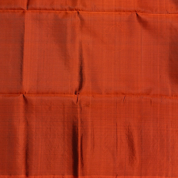 Hayagrivas Rust Orange Handloom Soft Silk Saree KBF553G6-2