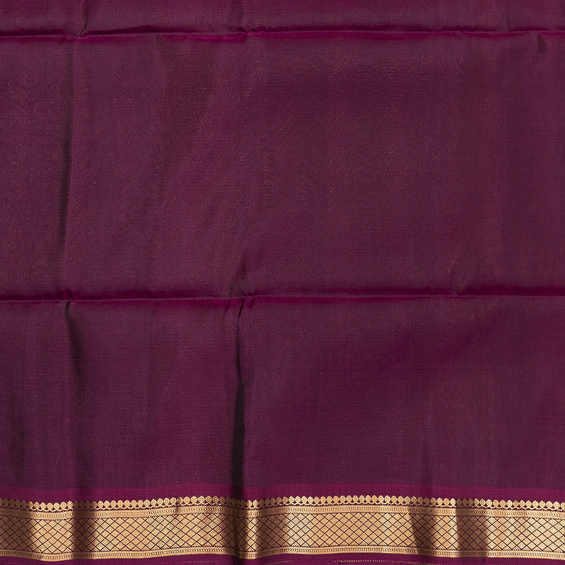 Hayagrivas Rust Brown Handloom Soft Silk Saree KBF555G1-1