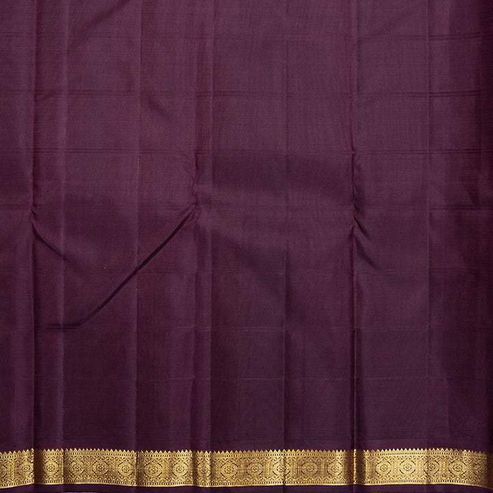 Hayagrivas Handloom Rose Pink Kanjivaram Silk Saree with Burgundy Border KBF597G7-1