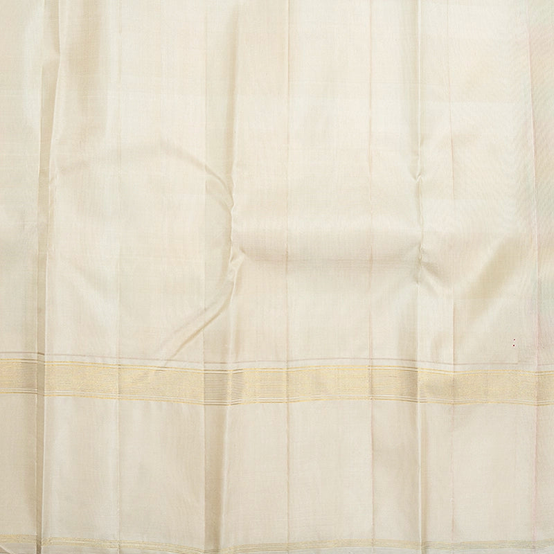 Hayagrivas Handloom Multicolour Checks Kanjivaram Silk Saree with Beige Border KBF638G1-3