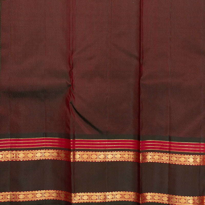 Hayagrivas Handloom Maroon Kanjivaram Silk Saree with Manthalir Border KBF707G3-3