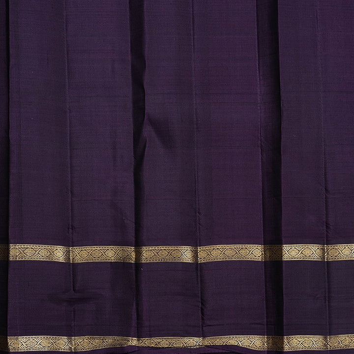 Hayagrivas Handloom Mehandi Green Kanjivaram Silk Saree with Nagapazham Border KBF719G1-1