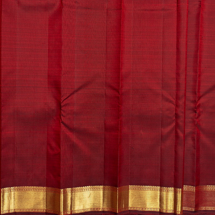 Hayagrivas Handloom Araku Maroon Kanjivaram Silk Saree KBF742H5-1