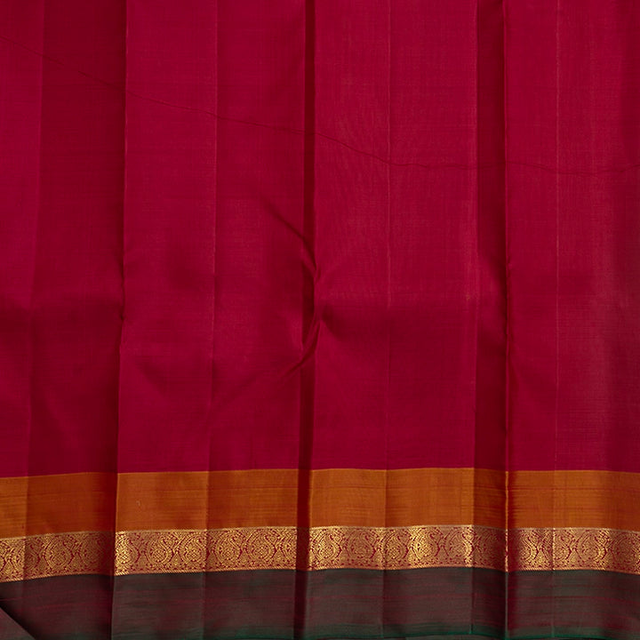 Hayagrivas Handloom Half-White Kanjivaram Silk Saree KBF742H9-1