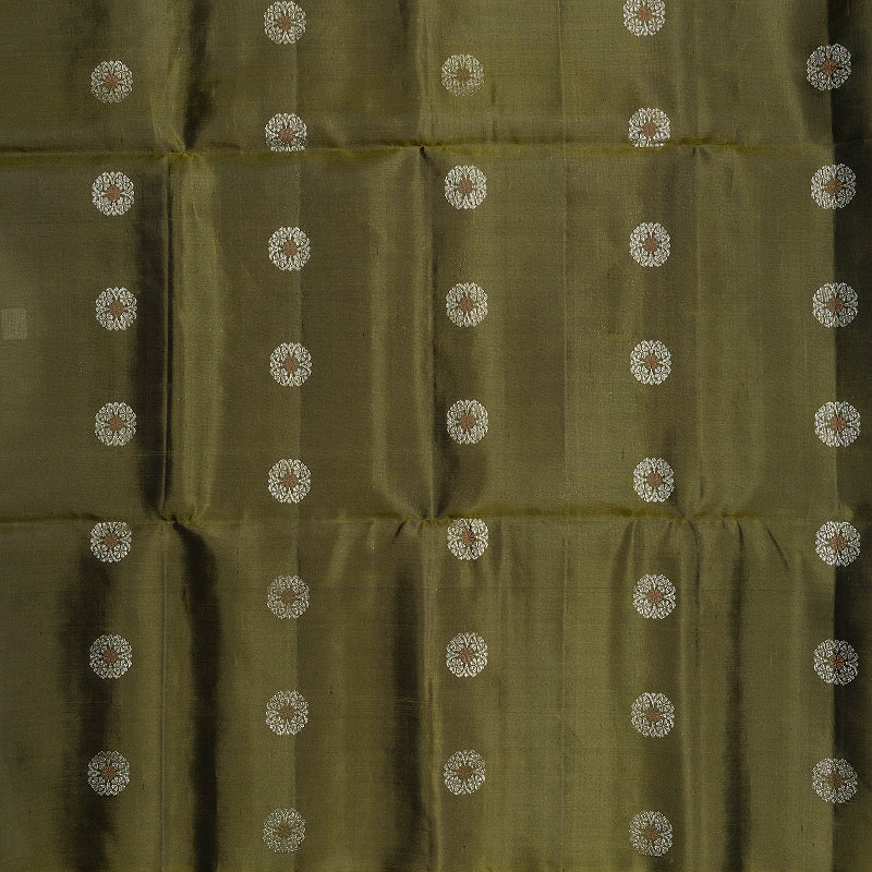 Hayagrivas Aqua Green Handloom Soft Silk Saree KBF863H1-3
