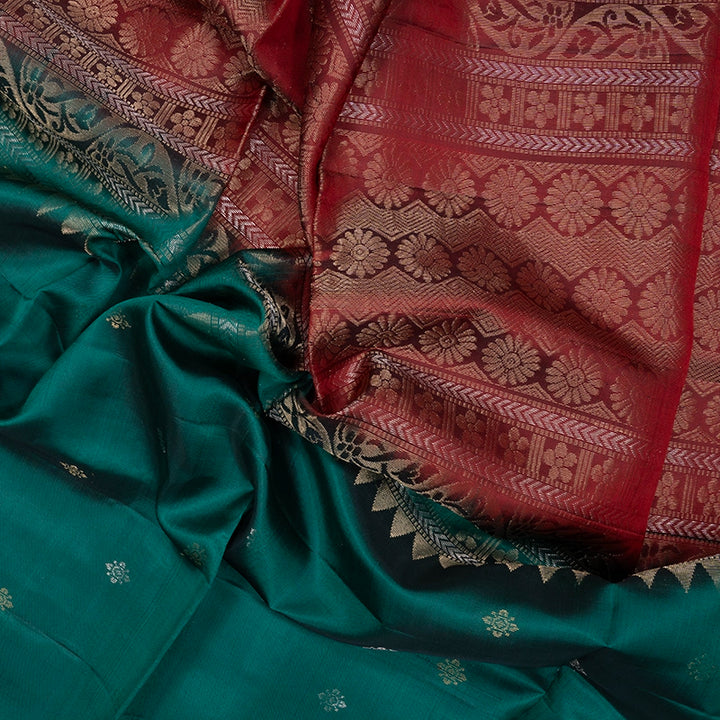 Hayagrivas Rama Green Handloom Soft Silk Saree KSBE91A3-15
