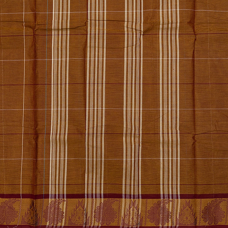 Hayagrivas Honey Mustard Handloom Chettinad Cotton Saree SSCBF134H2-14