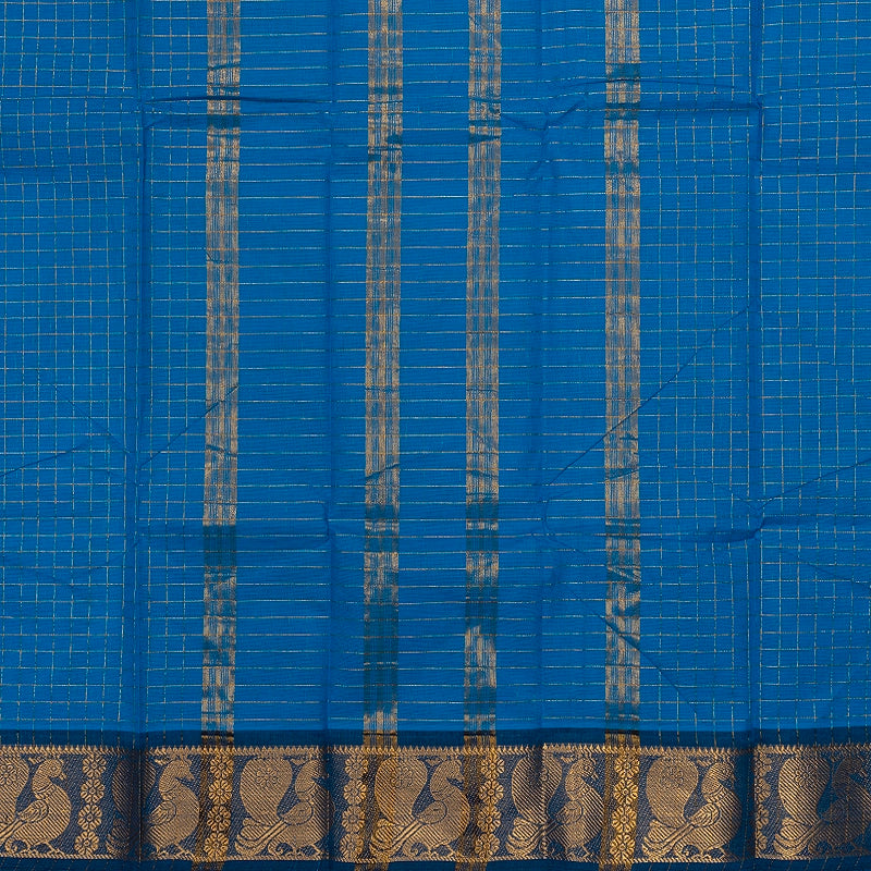 Hayagrivas Sky Blue Handloom Chettinad Cotton Saree SSCBF134H2-21