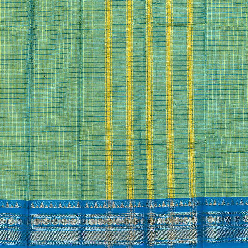 Hayagrivas Pista Green Handloom Chettinad Cotton Saree SSCBF134H2-36
