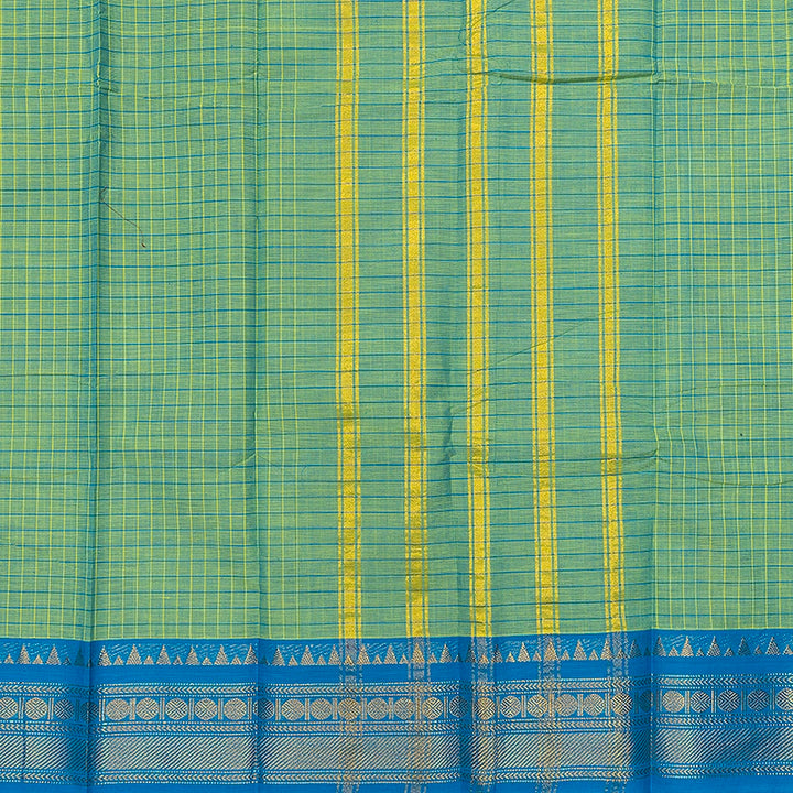 Hayagrivas Pista Green Handloom Chettinad Cotton Saree SSCBF134H2-36