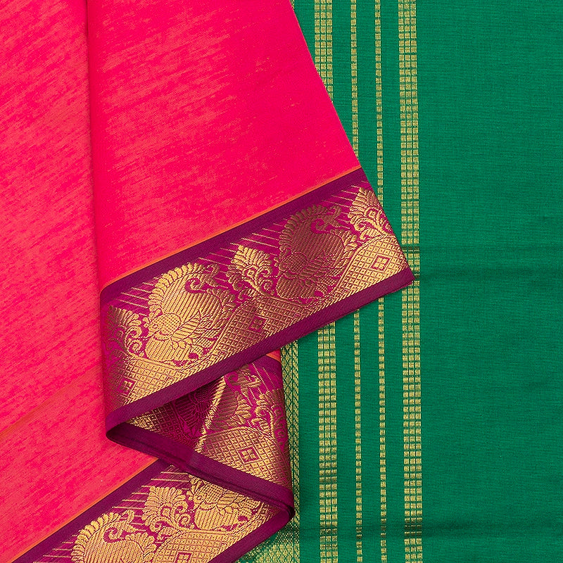 Hayagrivas Pink Semi Silk Cotton Saree SSCBF164I1-31
