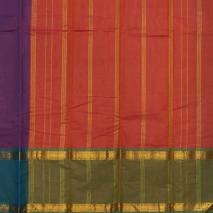 Hayagrivas Purple Handloom Chettinad Cotton Saree SSCBF167I1-12