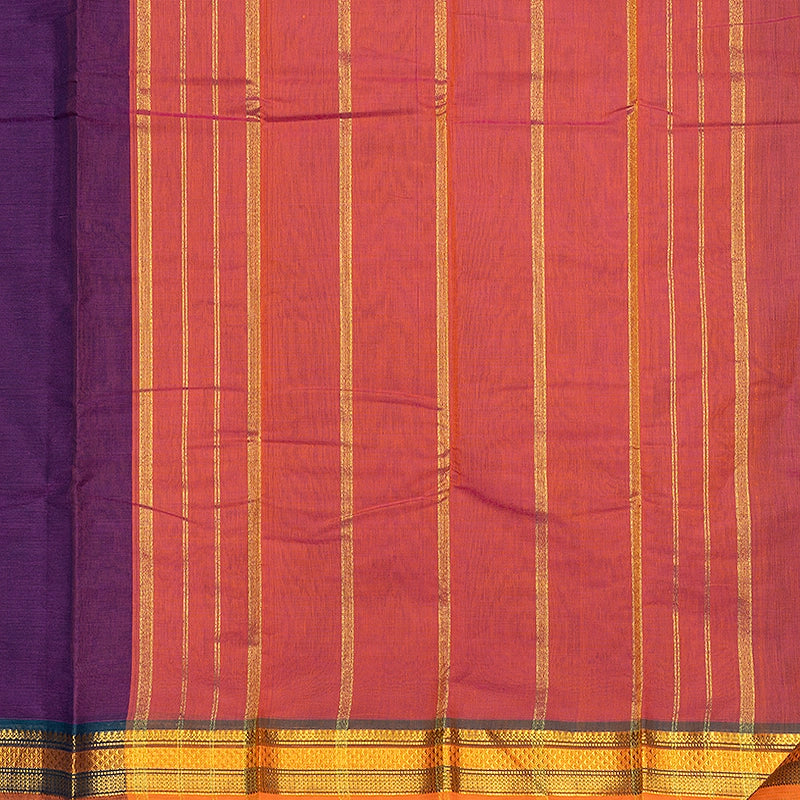 Hayagrivas Purple Handloom Chettinad Cotton Saree SSCBF167I1-20