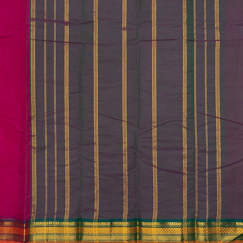 Hayagrivas Pink Handloom Chettinad Cotton Saree SSCBF167I1-9