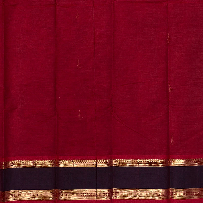 Hayagrivas Reddish-Pink Handloom Kanchi Cotton Saree SSCBF177I7-9