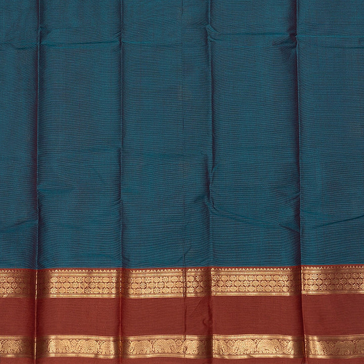 Hayagrivas Peacock Green Handloom Kanchi Cotton Saree SSCBF177I11-1