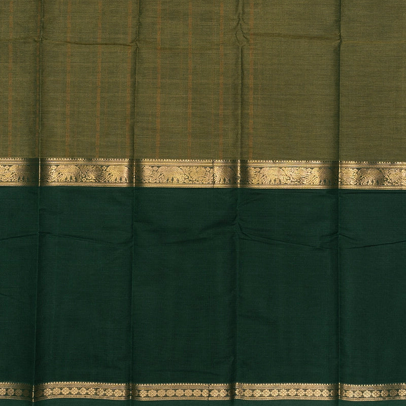 Hayagrivas Sage Green Handloom Kanchi Cotton Saree SSCBF177I12-1
