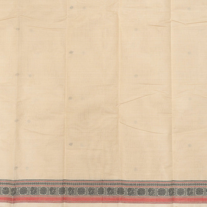 Hayagrivas Beige Handloom Kanchi Cotton Saree SSCBF177I3-3