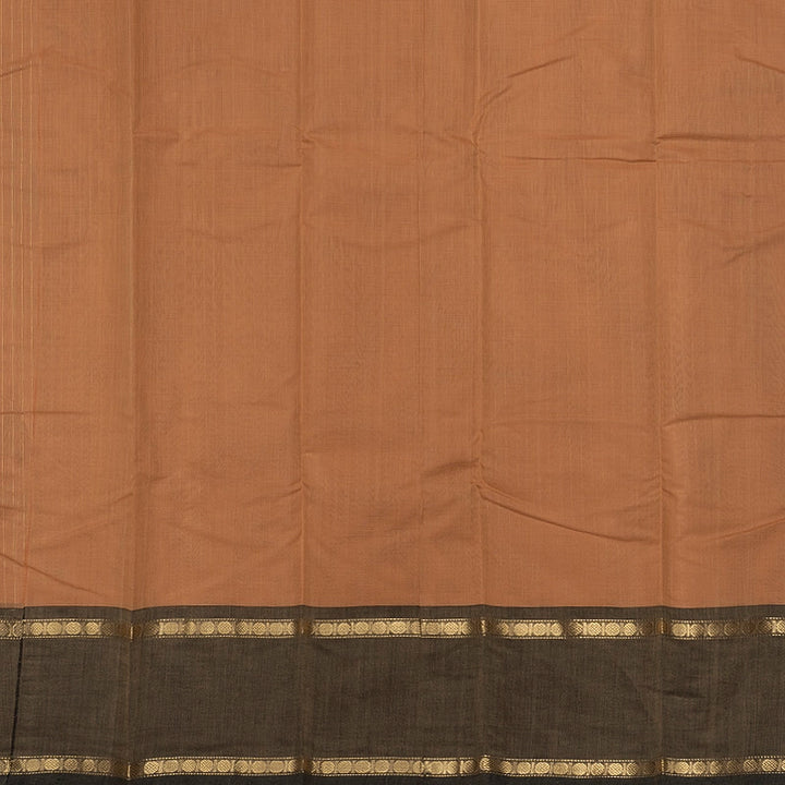 Hayagrivas Creamy Peach Handloom Kanchi Cotton Saree SSCBF177I5-5
