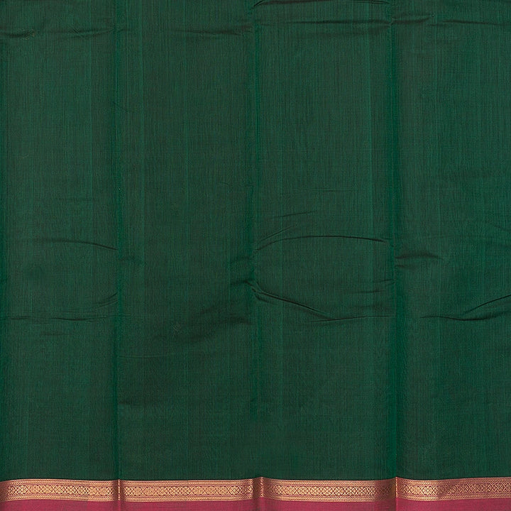 Hayagrivas Dark Green Handloom Kanchi Cotton Saree SSCBF177I6-11