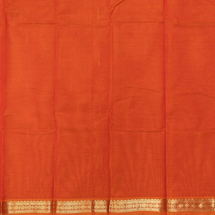 Hayagrivas Orange Handloom Kanchi Cotton Saree SSCBF177I6-18