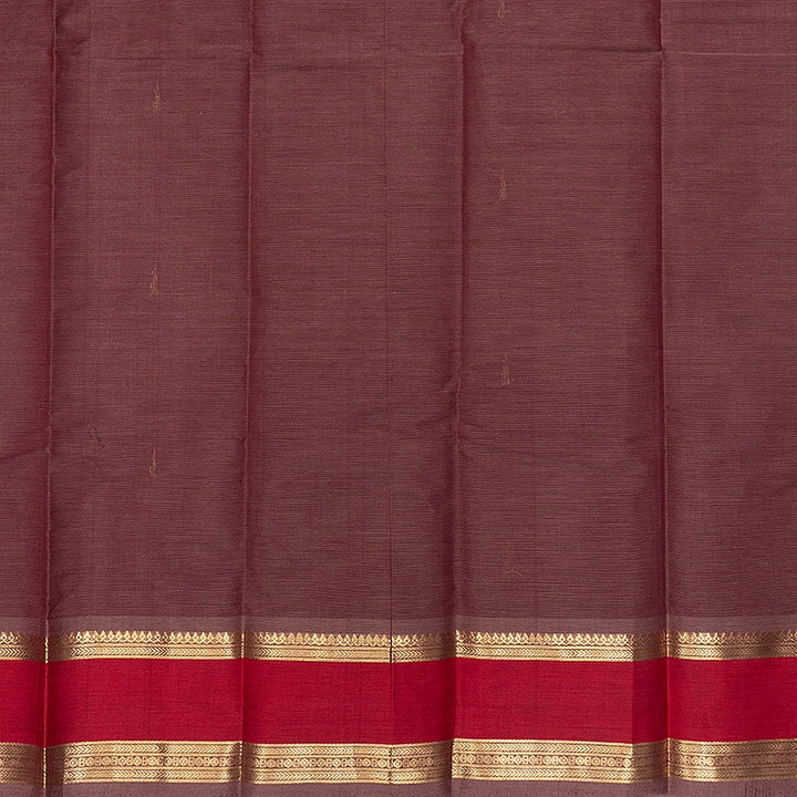 Hayagrivas Rosewood Pink Handloom Kanchi Cotton Saree SSCBF177I7-1