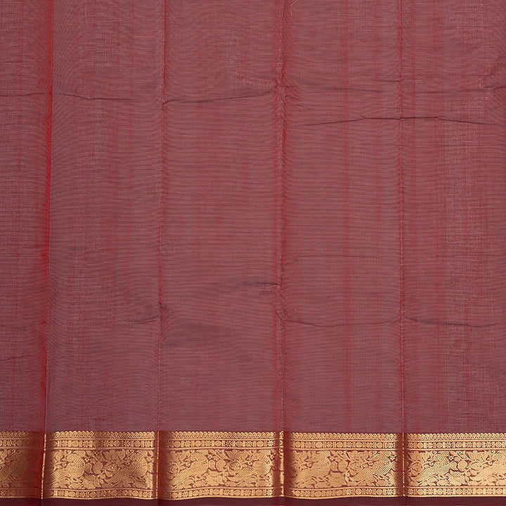 Hayagrivas Maroon Handloom Kanchi Cotton Saree SSCBF177I8-14