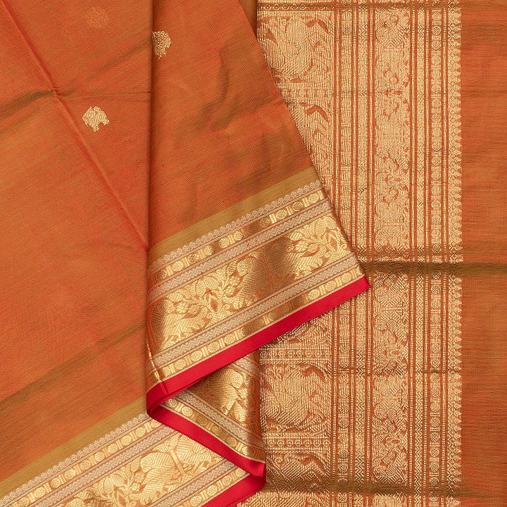 Hayagrivas Sampanga Green Kanchi Silk Cotton Saree SSCBF179I5-14