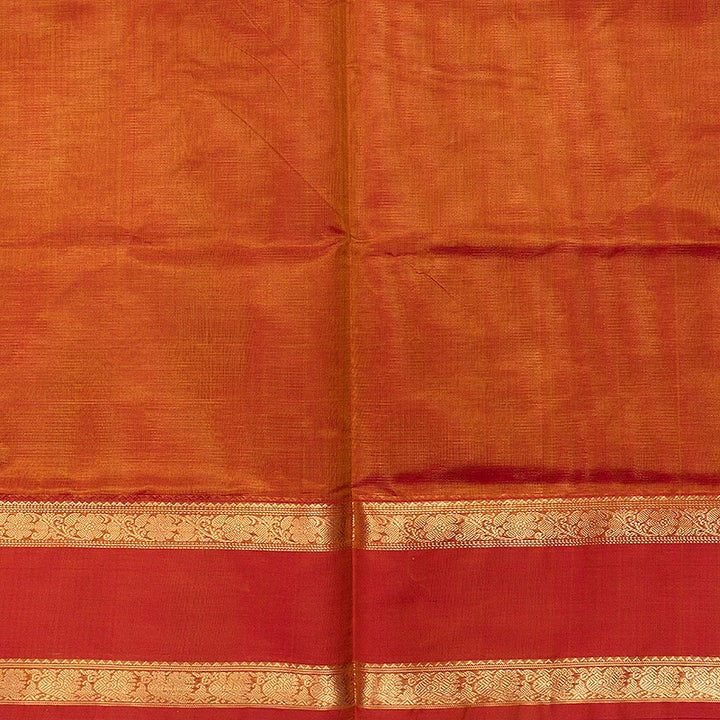 Hayagrivas Sunset Orange Kanchi Silk Cotton Saree SSCBF179I13-7