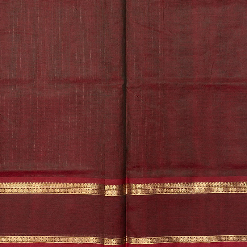 Hayagrivas Pinkish-Maroon Kanchi Silk Cotton Saree SSCBF179I2-5
