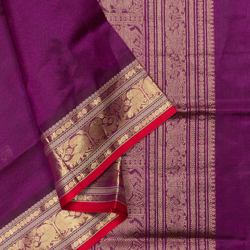 Hayagrivas Purple Kanchi Silk Cotton Saree SSCBF179I5-15