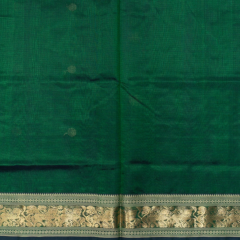 Hayagrivas Bottle Green Kanchi Silk Cotton Saree SSCBF179I5-31