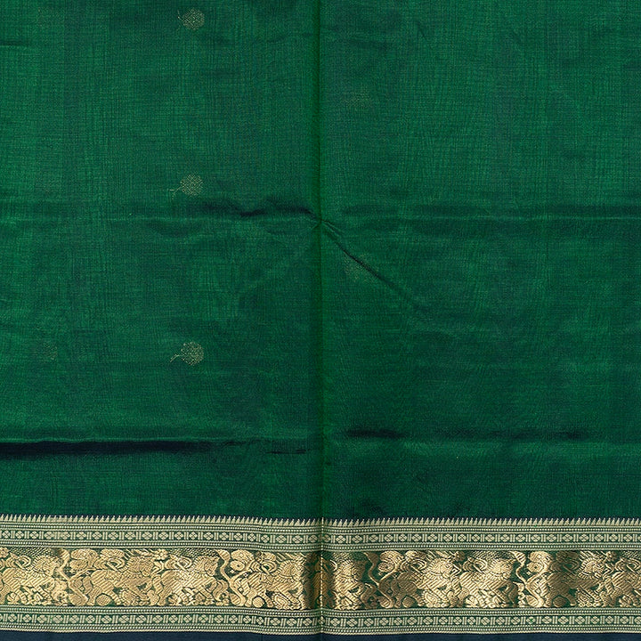 Hayagrivas Bottle Green Kanchi Silk Cotton Saree SSCBF179I5-31