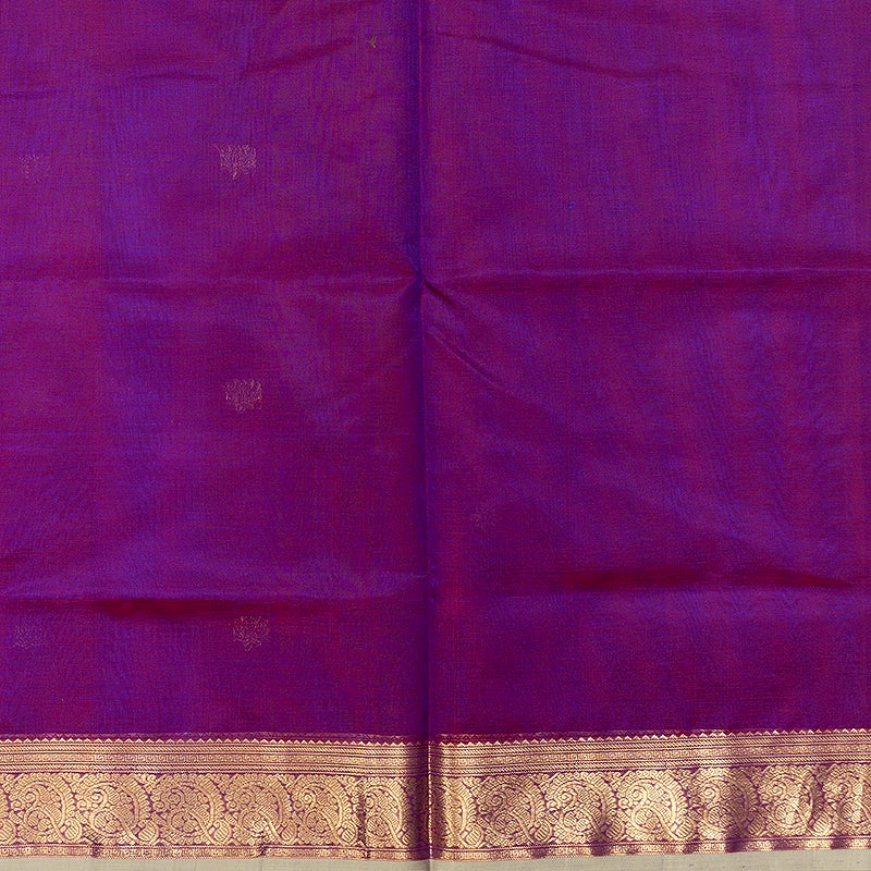 Hayagrivas Reddish-Purple Kanchi Silk Cotton Saree SSCBF179I5-36