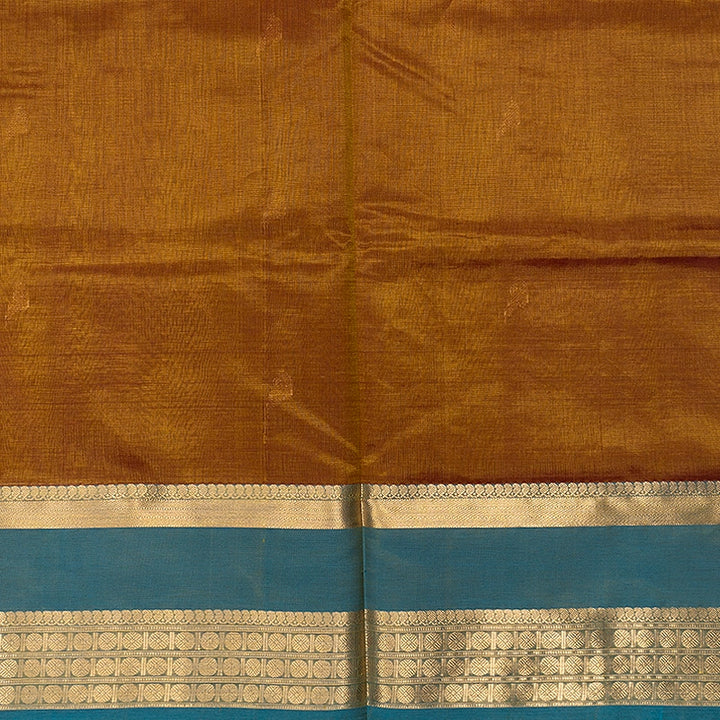 Hayagrivas Gold &amp; Maroon (Shot Colour) Kanchi Silk Cotton Saree SSCBF179I9-12