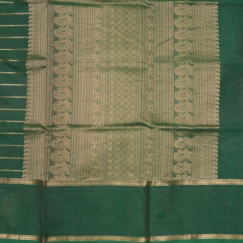 Hayagrivas Leaf Green Kanchi Silk Cotton Saree SSCBF179I9-27