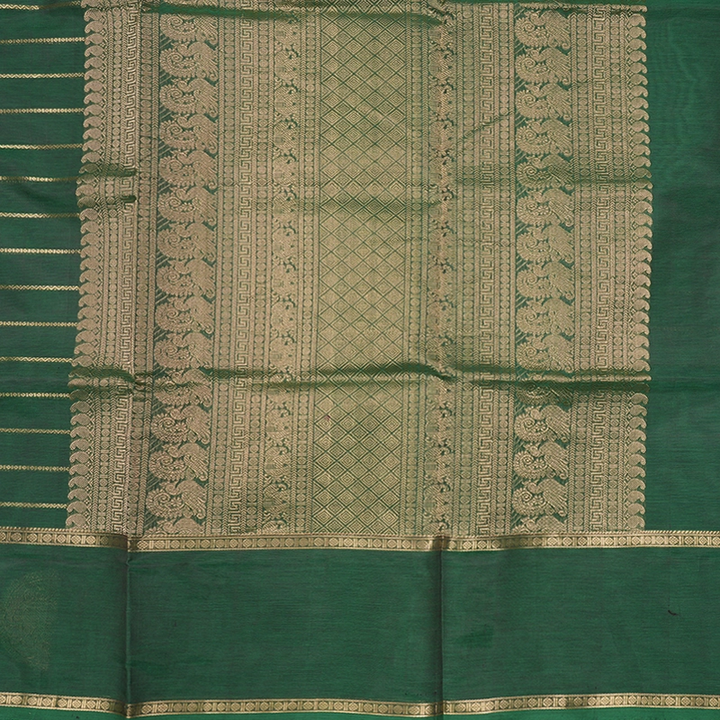 Hayagrivas Leaf Green Kanchi Silk Cotton Saree SSCBF179I9-27