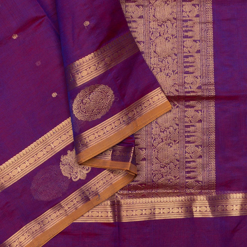 Hayagrivas Purple Kanchi Silk Cotton Saree SSCBF179I9-34