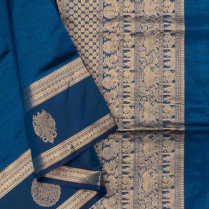 Hayagrivas Rama Blue Kanchi Silk Cotton Saree SSCBF179I9-38