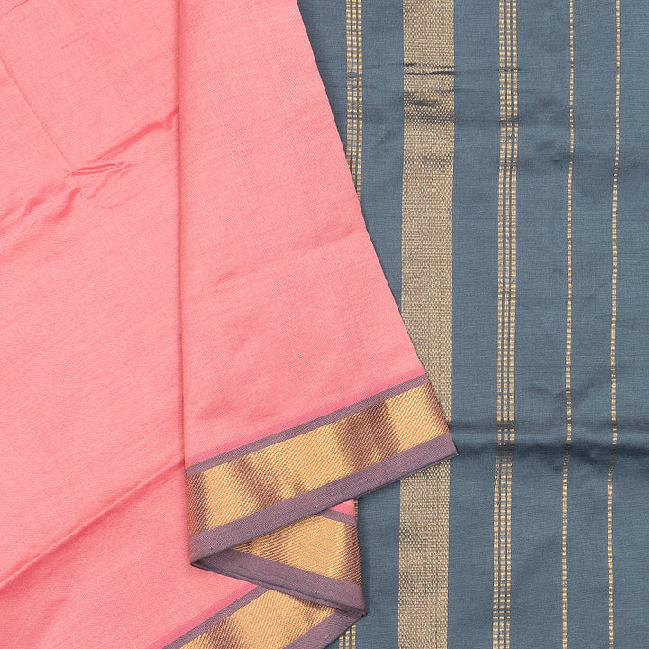 Hayagrivas Baby Pink Semi Silk Cotton Saree SSCBF180I1-11